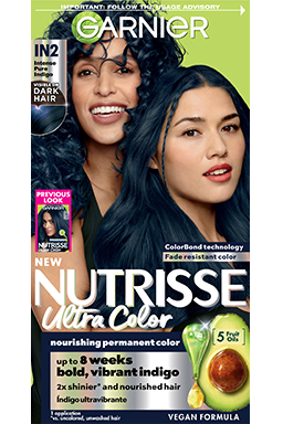 Front of pack of Nutrisse Ultra Color IN2 – Blue Indigo